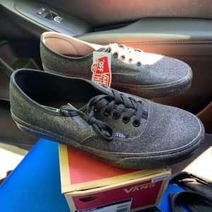Authentic Vans glitter lows